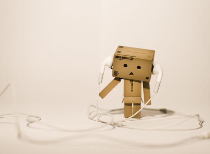 Stock Images Danbo, Earbuds, 4K, Stock Images 4626818682